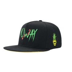 Casquette snapback à bord plat sérigraphié