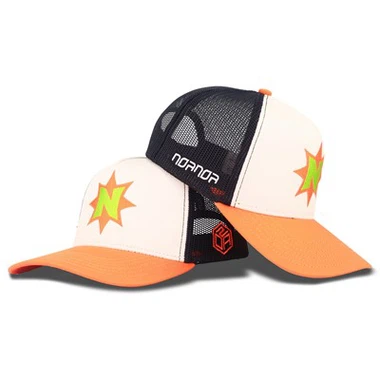 Capeur de camionneur de broderie de version orange étoile