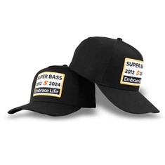 Casquettes de baseball noires personnalisées TCAP