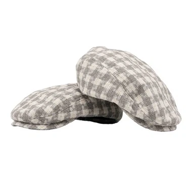 TCAP Custom Classic Plaid Artist Vintage Lattice Beret Chapeaux Pour Femmes